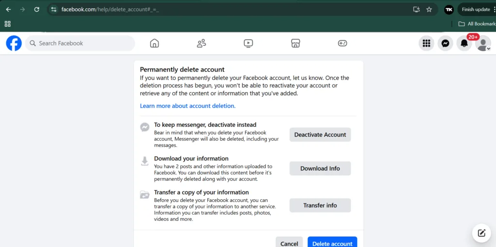 How to Delete Your Facebook Account Permanently